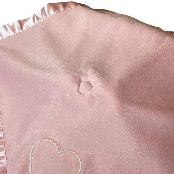 Babyboom Baby Lovey Security Blanket Bunny Plush Satin Ruffle Trim 17.5"x18" - Picture 8 of 10